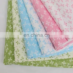 Cotton Twill Printed Fabric, Six Color Small Bow Kindergarten Baby Bedding Pure Cotton Fabric thumbnail-2