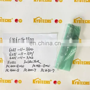 Excavator Parts 6156-11-3300 6156-11-3301 6156-11-3200 6251-11-3100 6251-11-3101 6251-11-3102 FUEL INJECTOR PC400-8MO thumbnail-2
