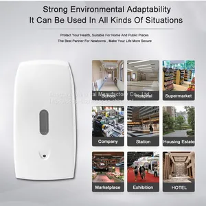 Commercial 1000ml Smart Wall Mounted Alcohol Gel Hands Free Soap Dispenser For Public Places thumbnail-2