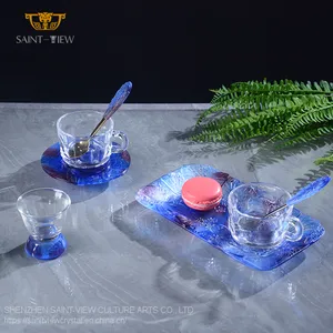 Home Decor Designer Customization With Snack Holder And Decorative Trays Cups Set thumbnail-1