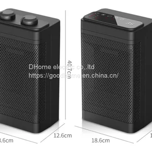 F2022 Cross-border New Electric Heater Remote Control Touch Screen Electric Heater Household Desktop Shaking Head Heater （Wechat:13510231336） thumbnail-1