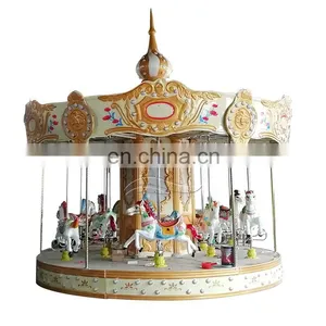 Merry go Round Amusement Park Musical Carousel Rides Carousel Rides Round Abouts for Child thumbnail-4