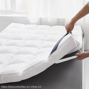 2-4Inch Extra Thick Baffle Box Overfilled 1500GSM Microfiber Down Alternative Mattress Topper thumbnail-3
