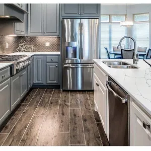 Code：Black Peatl，Calacatta Artificial Stone Quartz Slab Kitchen Countertops thumbnail-3