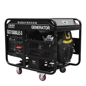 12KW Double Cylinder Air-cooled Three Phase 380V Open Frame Portable Gasoline Generator thumbnail-1