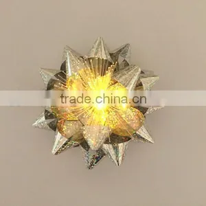 LED Lighting Gift Decorate Star Ribbon Bow, Holiday Ligthing Iridescent Loops Bow thumbnail-5
