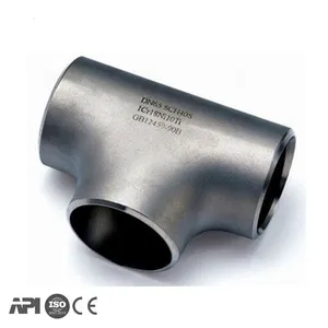Butt Weld Stainless Steel SS Pipe Tee A403 WP304 304L 316 316L WPB ASME B16.9 thumbnail-1
