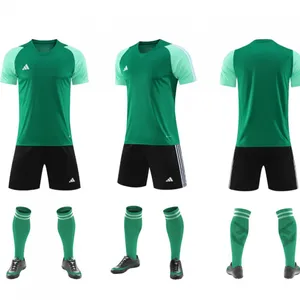 Children's Short-sleeve Sports Jersey Set, Summer Breathable Quick-dry Embroidered Team Logo, Unisex Children's Soccer Uniform Set, Customizable thumbnail-5
