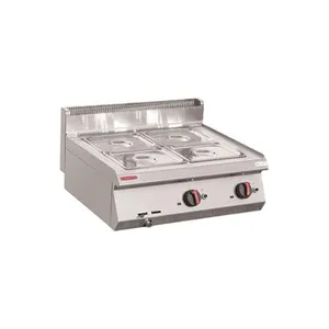 Commercial Countertop Gas Bain Marie With 9kW Burner & 800x700mm Stainless Steel Tank thumbnail-1