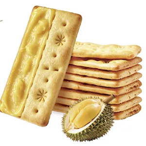 OEM/ODM Thick Layer Biscuit With Rich Flavour Durian Layer, Beef Layer in Squares and Rectangles Shapes thumbnail-1