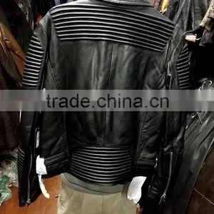 Lamb Skin Leather Moto Jacket thumbnail-4