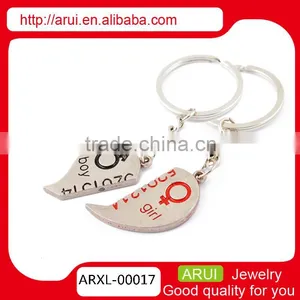 Promotional Gift Couple Heart Keychains thumbnail-1