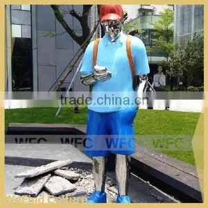 Metal Stainless Steel Welded Figure Sculptures for Plaza thumbnail-3