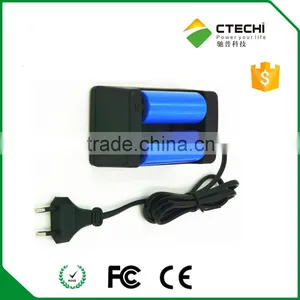 26650 Battery Dual Charger Two Slot Smart And Fast 3.7v Li-ion Battery Charger thumbnail-1