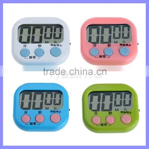 2.9 Inch LCD Big Screen AAA Battery Countdown 4 Color Digital Kitchen Timer thumbnail-1