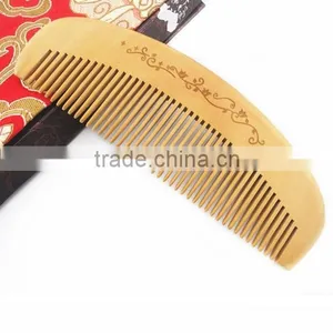 Natural Fine Tooth Peach Wood No-static Massage Hair Comb thumbnail-1