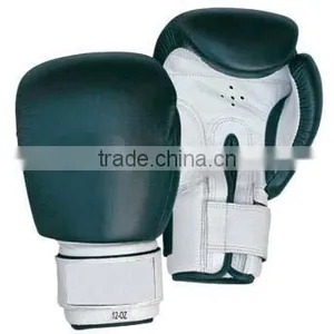 Leather Professional Boxing Gloves/Boxing Glove With Hook and Loop Strap thumbnail-1