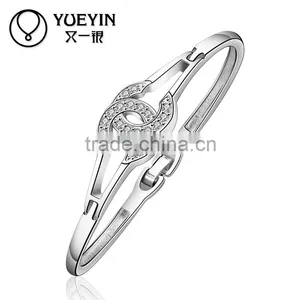 China Fashion Jewelry Factory Price Silver Plated Bangles Wholesale thumbnail-1