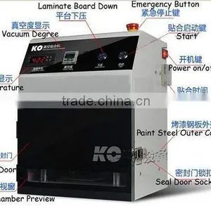 Desktop Non Bubble Laminating Machine Full Set With Vacuum Pump and Air Compressor thumbnail-5