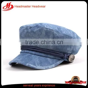 Custom Washed Denim Caps for Woman Simple Blue Plain Baseball Cap thumbnail-1
