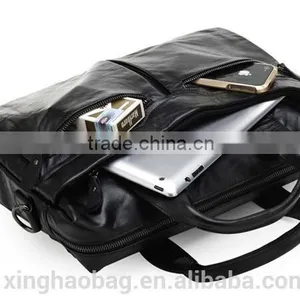 Business Leather 12.5 Inch Laptop Bag for Men Porte-documents Bags Italian Leather Portfolio Bag thumbnail-4