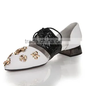 Charming Woman Shoe 2015 Flat Lady Shoes Elegant Lady Shoes Woman With Stud thumbnail-4