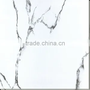 800*800 Inkjet Polished Glazed White Marble Tile Floor Ceramic Tiles thumbnail-1