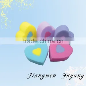 2014 Beautiful Heart Shape Bath Sponge Kitchen Mesh Sponge thumbnail-1