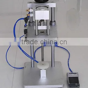 Semi-automatic Pneumatic Perfume Capping Machine Fluid Bottle Cap Sealer thumbnail-1