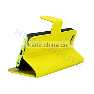 Leather Case For IPhone 5c , Flip Covers For IPhone 5c Mobile Case thumbnail-5
