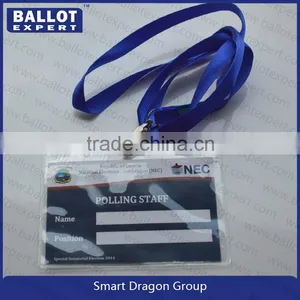 Custom Transparent PVC Suit Hang Tag,Soft Lanyard Name Tag thumbnail-2