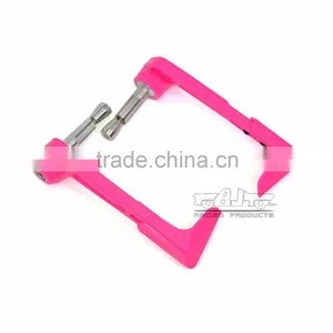 BJ-LG-004 Chinese Motorcycle Parts Pink Bent Style Adjustable Plastic Lever Guard thumbnail-3