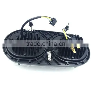 BJ-HL-018 Waterproof Ultra Bright Aluminum Housing Clear PC Lens Black LED Motorcycle Headlight thumbnail-2
