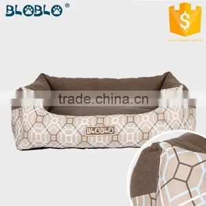 The Newest Design Fashion Dog Bed With Brown Color With White Flower thumbnail-1
