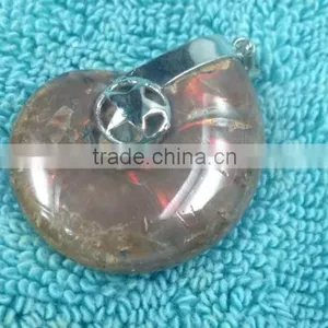 Wholesale Charm Fossilized Ammolite Diamond Pendant for Accessories thumbnail-5