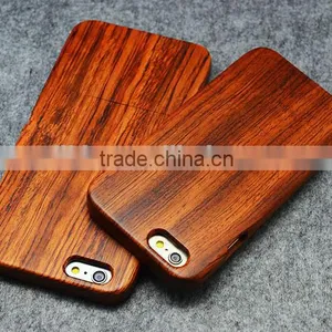 Handmade Natural Genuine Bamboo Wooden Case Mobile Backing Shell Case Cover for IPhone 5/5s 6 6plus thumbnail-1