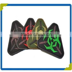 China Hot Sale Cheap Beautiful Embossed Rubber Patches thumbnail-1