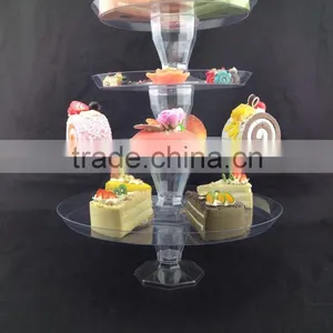 Crystal Dinner Set Stands 7'' Wedding Mini Cake Stand thumbnail-4