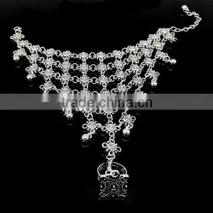 >>New SW16558 Bohemian Bracelet With Ring Coin Hand Chain/ thumbnail-1