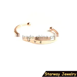 >>Fashion Women Vintage Love Cuff Bracelet/ thumbnail-1