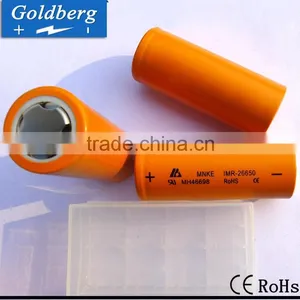 High Drain Li-ion Rechargeable Battery 3500mAh 3.7V MNKE IMR 26650 Battery thumbnail-2