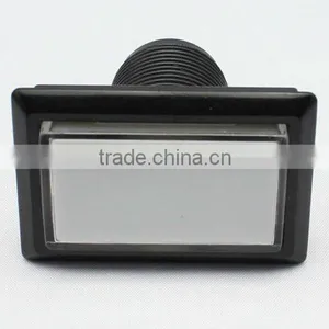 50.5*33 Rectangle With LED White Plastic Arcade Game Machine Push Button Switch Electric DJMAX Pushbutton Switch thumbnail-1