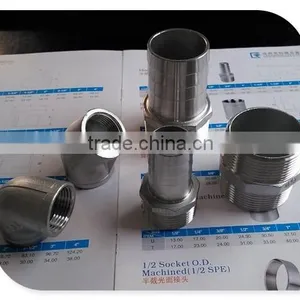 Stainless Steel Pipe Fitting, Npt/bsp/din2999 Thread, 1/8"-4", 150psi thumbnail-1