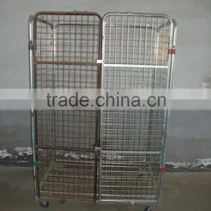 Warehouse Folding Steel Trolley For Storage thumbnail-1