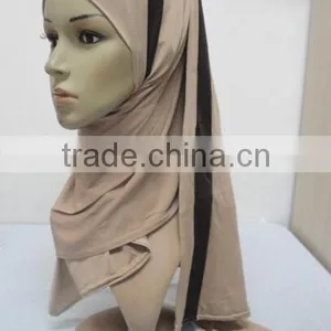 H301 Latest One Piece Instant Hijab With Shawl,muslim Scarf thumbnail-1
