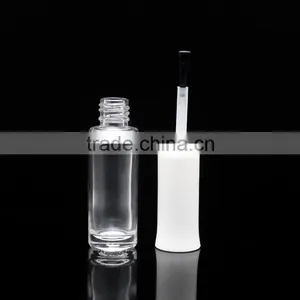 Empty Mini Slim Custom Nail Polish Bottle With Brush and White Cap thumbnail-2