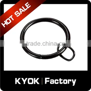 KYOK Antique Brass Metal Bay Window Passing Curtain Pole Rings Round Type,Roller Curtain Accessories 22mm Wholesale thumbnail-1