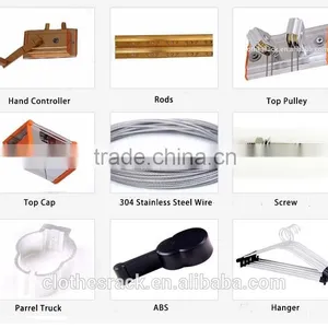 Hand Control Metal Hanging Clothes Rack, Wall Mounted Clothes Hanger Rack Aiyi AY-9304 thumbnail-4