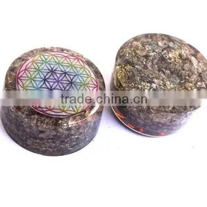 Blue Aventurine Chakra Flower Of Life Orgonite Energy Tower Buster thumbnail-1