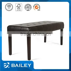 Furniture High Quality Upholstered Leather Folding Storage Bench thumbnail-1